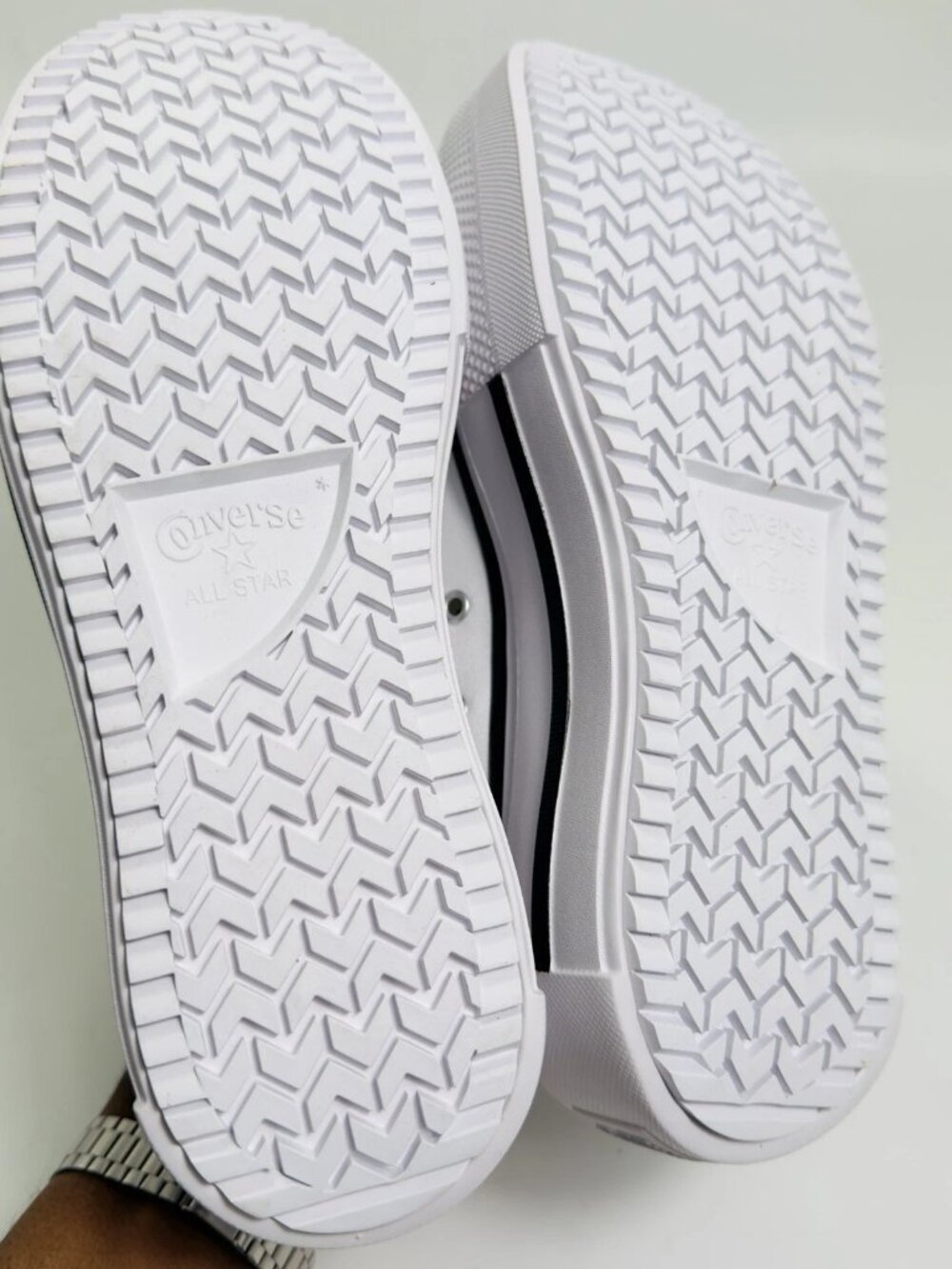 Converse Chuck Taylor All Star Lift Double Stack Platform White Size 8 NWOB - Picture 8 of 9
